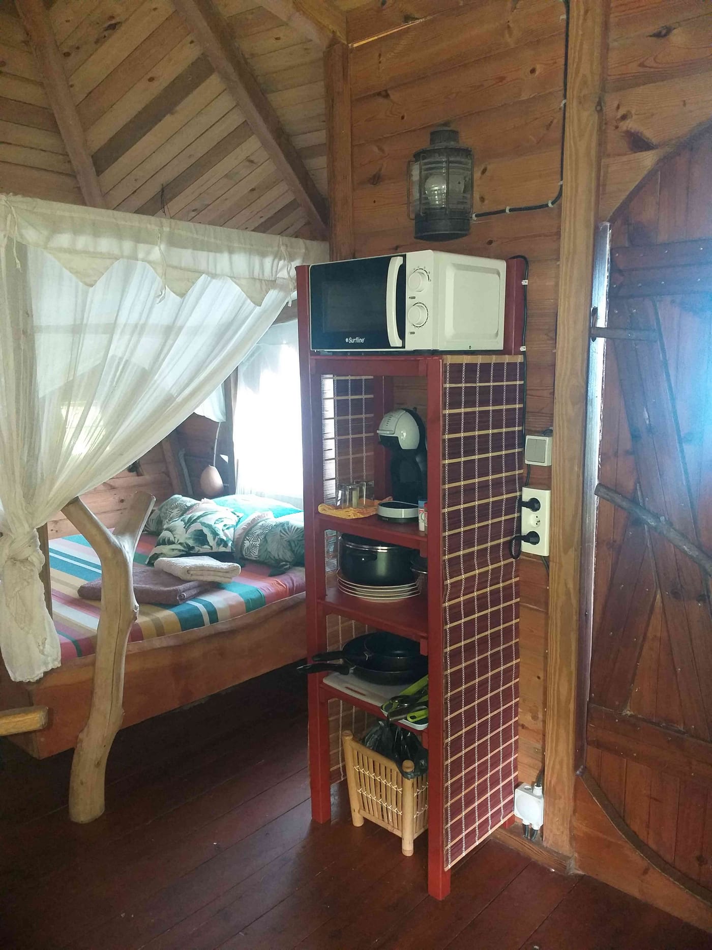 Terrasse privative de la Cabane Pirates sur la canopée